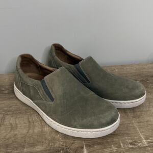 Dansko Trent Loafer Mens 12 Green Leather Slip On Casual Slip Resistant EU 45